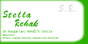 stella rehak business card